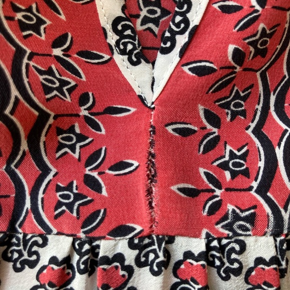 Ulla Johnson Indian Bazaar Floral Printed Silk Boho Tunic Shirt Dress - Picture 12 of 15